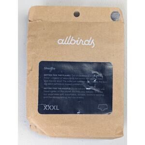 NWT allbirds Shortie Underwear Panties Womens XXXL Navy Blue Dark Wool Blend